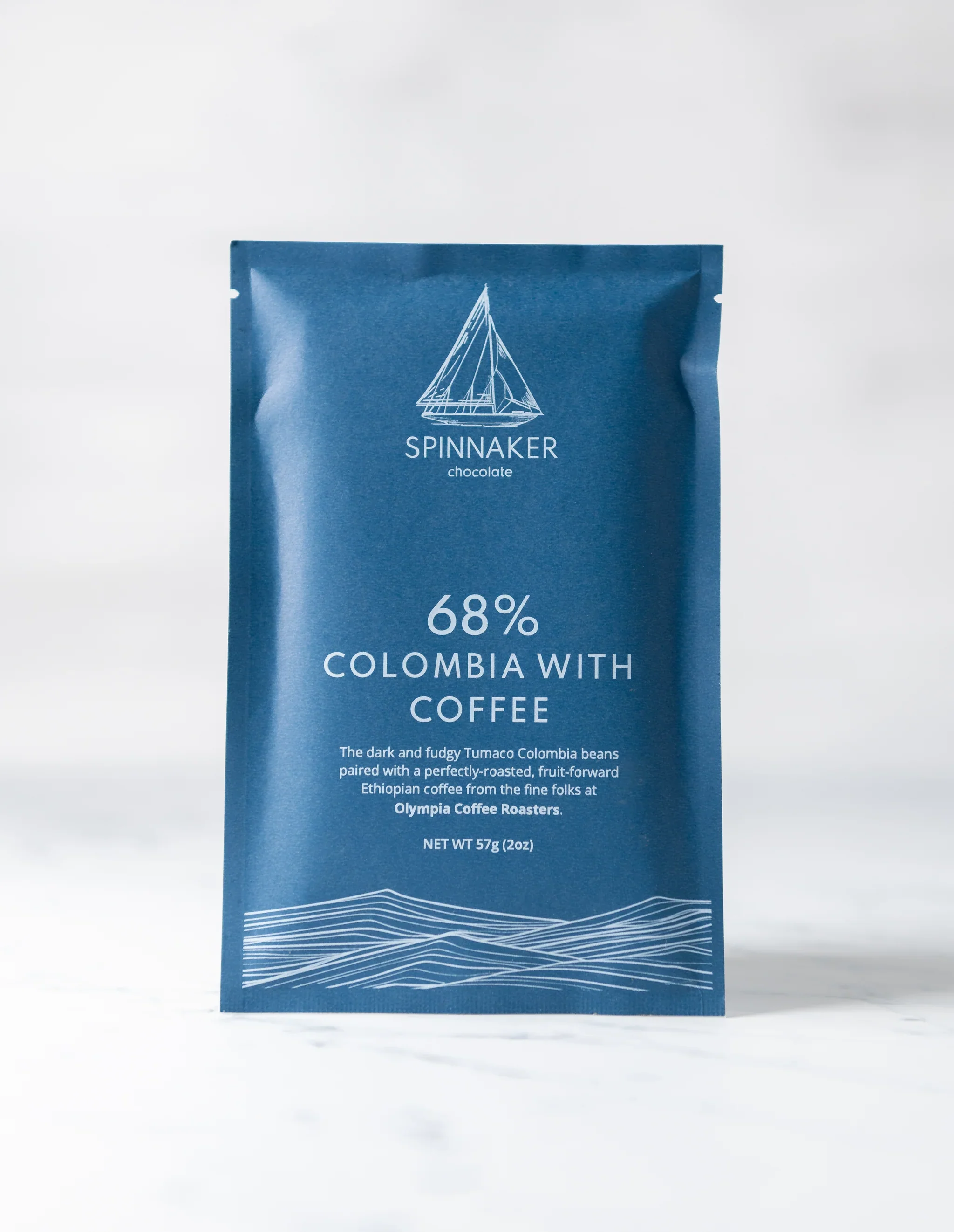 68% Colombia with Coffee - Spinnaker Chocolate