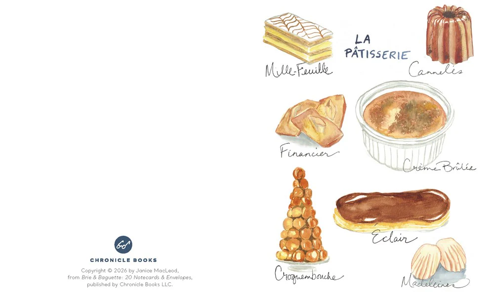 Brie & Baguette Notes: 20 Notecards & Envelopes - Image 2