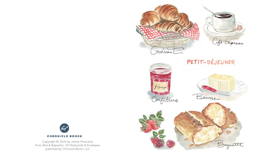 Brie & Baguette Notes: 20 Notecards & Envelopes - Image 3