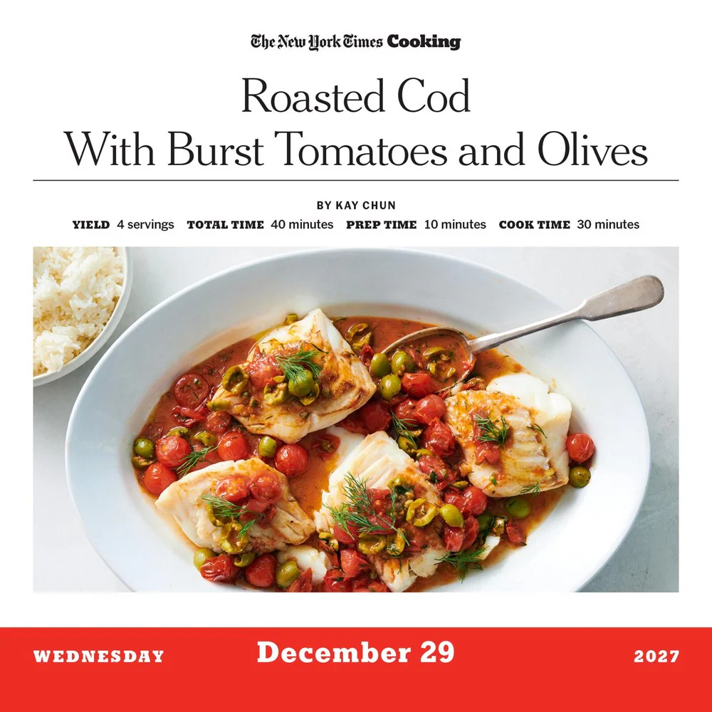 New York Times Cooking Page-A-Day® Calendar 2027: A Year of Fresh and Delicious Recipes - Image 4